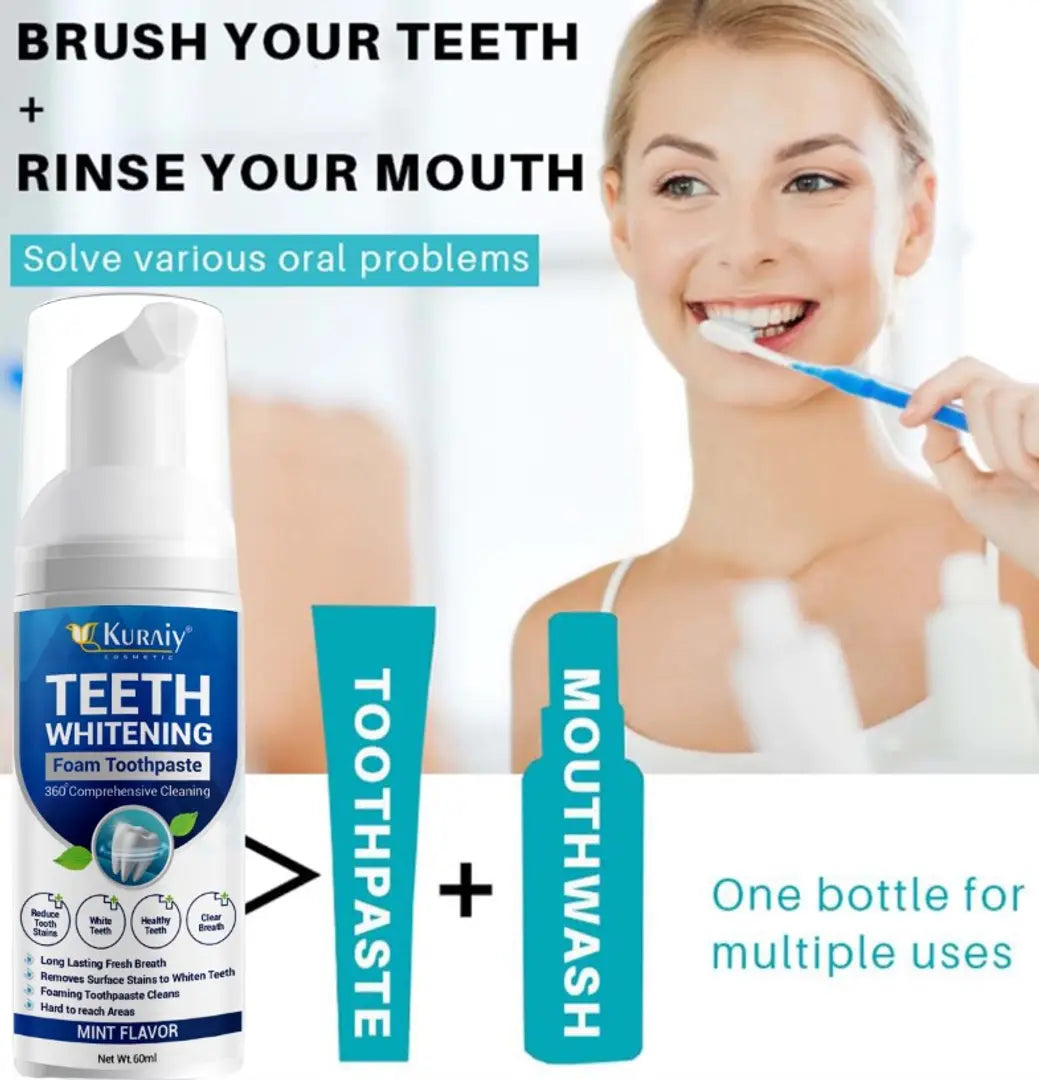 TEETH WHITENING FOAM (BUY 1 GET 1 FREE)