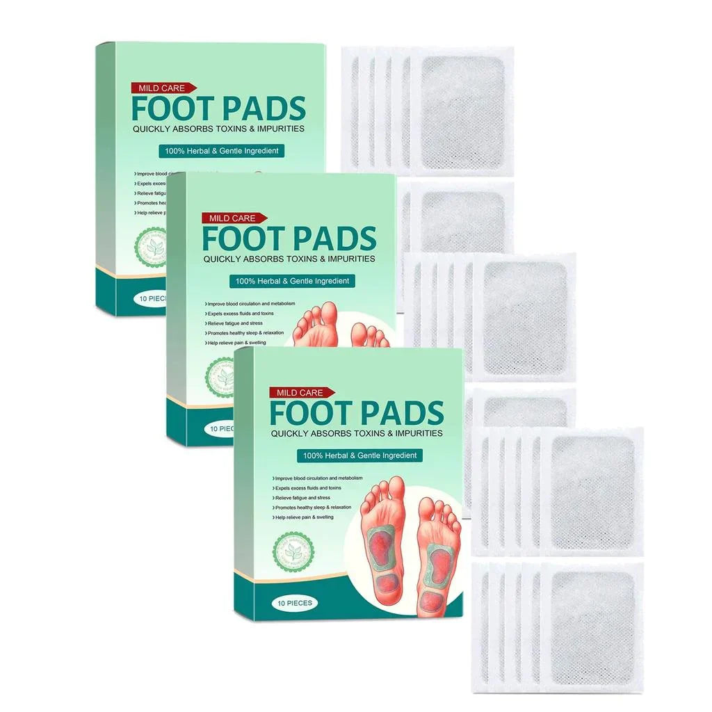 Detox Foot Pads (100% Merbal & Gentle Ingredients)-(BUY 1 GET 1 FREE) 20 Patches