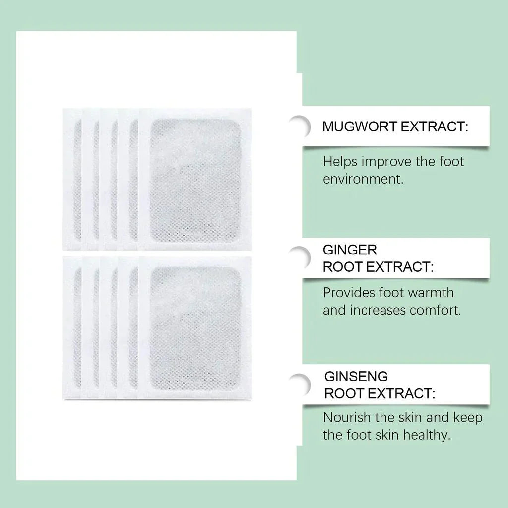 Detox Foot Pads (100% Merbal & Gentle Ingredients)-(BUY 1 GET 1 FREE) 20 Patches